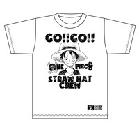 「TシャツSサイズ～ルフィVer. ～OP展2012」予価2500円。サイズはS、M、Lの3展開。(C)尾田栄一郎 / 集英社