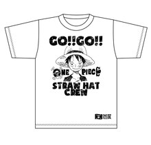 「TシャツSサイズ～ルフィVer. ～OP展2012」予価2500円。サイズはS、M、Lの3展開。(C)尾田栄一郎 / 集英社