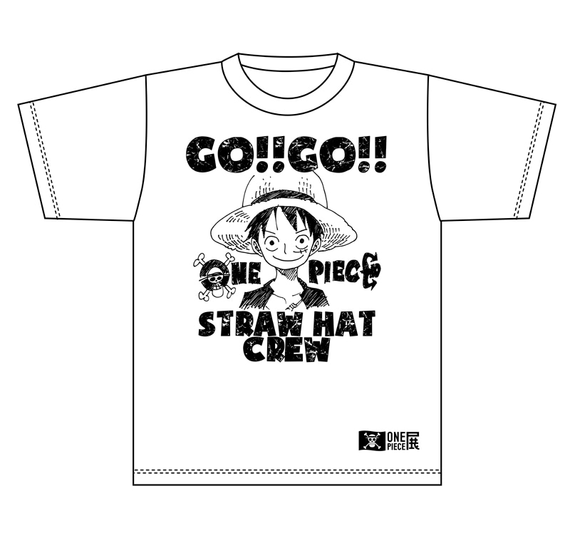 「TシャツSサイズ～ルフィVer. ～OP展2012」予価2500円。サイズはS、M、Lの3展開。(C)尾田栄一郎 / 集英社