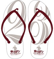 連載23周年を記念した「静かなるドン」ビーチサンダル。※画像は実物でなくイメージ。