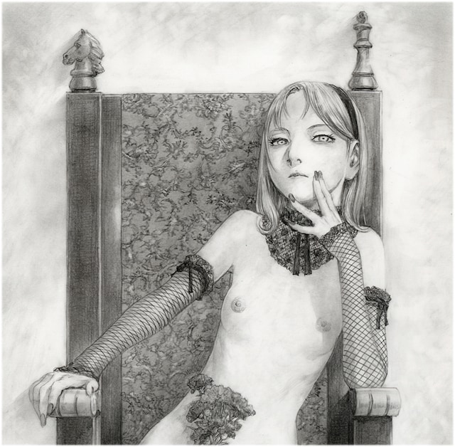 沙村広明が「『蹂躙史エピトマイザ』―ある幻想の娼館―」のために描いたイラスト。