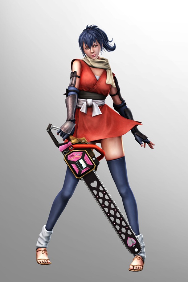「魔乳秘剣帖」魔乳千房の衣装を着たジュリエット。(C)KADOKAWA GAMES / GRASSHOPPER MANUFACTURE