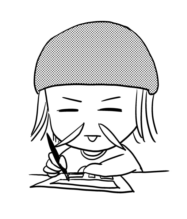 ひうらさとる自画像