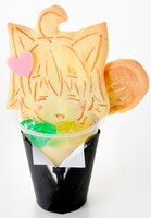 岩瀬牧場にて販売される「双熾の凜々蝶さま大好きプリン」。価格は600円。 (C)藤原ここあ/スクウェアエニックス・「妖狐×僕SS」製作委員会・MBS