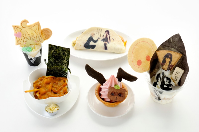 「妖狐×僕SS」のデザート＆フード5種。 (C)藤原ここあ/スクウェアエニックス・「妖狐×僕SS」製作委員会・MBS