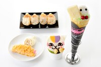 「夏目友人帳」のデザート＆フード4種。(C)緑川ゆき・白泉社/「夏目友人帳」製作委員会