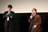 司会を務めたお笑い芸人・サンキュータツオ（左）と、モンキー・パンチ。