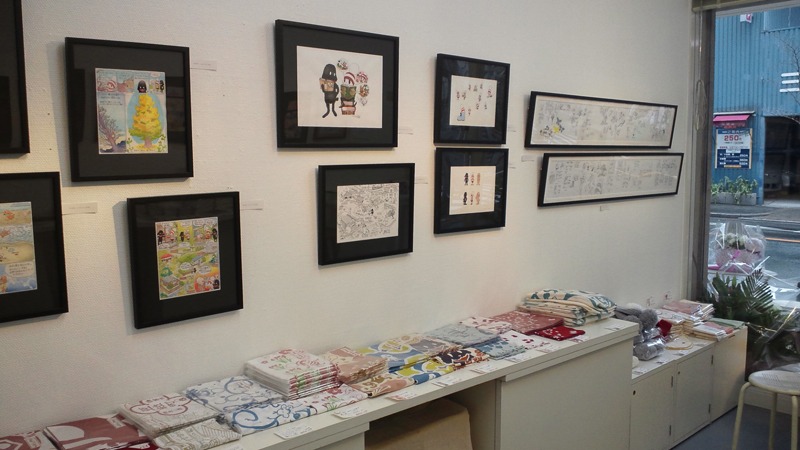 大阪での展示の様子。OCHIBISAN (c) ANNO MOYOCO