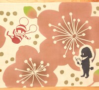 「てぬぐい 花遊び」1890円。OCHIBISAN (c) ANNO MOYOCO