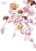 mebaeの単行本「NONSCALE」カバー。実物ではチアガールたちの衣装に、きらきらとしたラメが入っている。(C)mebae Courtesy of Kaikai Kiki Co.,Ltd.