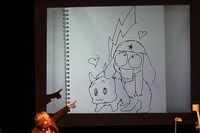 安彦良和作「ケロロ軍曹とピカチュウ」。