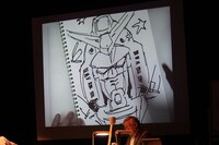 安彦良和による「ガンダム」のナマ描き。