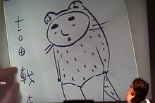 吉田戦車の「カワウソ」ナマ描き。