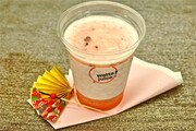 「天空のお花見カフェ」で提供中の「SAKURAスムージー」（650円）。