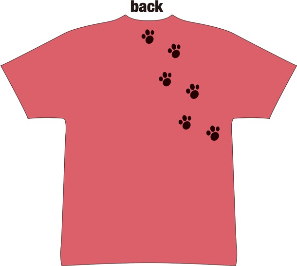 「木曜日のフルット」Tシャツのバック。