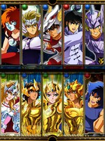 「聖闘士星矢 ギャラクシーカードバトル」ゲーム画面 (c)車田正美/東映アニメーション developed by DeNA/Cygames