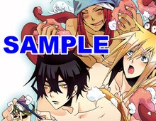 いときち「オレん家のフロ事情」の別冊付録「おフロで読めちゃうオレフロ」イラストカット