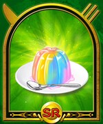 料理カード「虹の実ゼリー」。(C)島袋光年/集英社・フジテレビ・東映アニメーション (C)NBOI