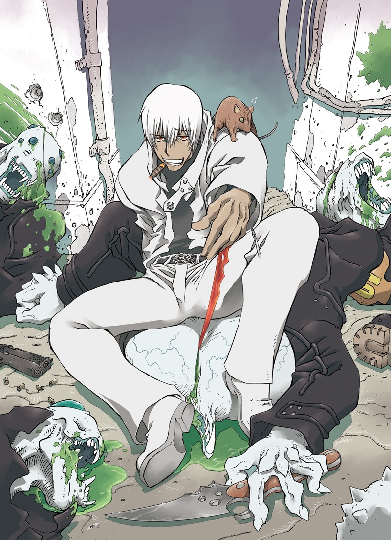 内藤泰弘「血界戦線」はセンターカラーで登場した。