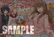 WonderGOOで配布される「四季おりおりっ!」の特製イラストカード。