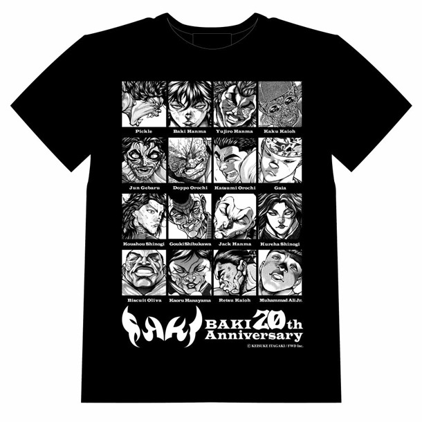 「BAKI 20周年記念Tシャツ ウォリアーズ ver.」