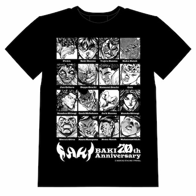 「BAKI 20周年記念Tシャツ ウォリアーズ ver.」