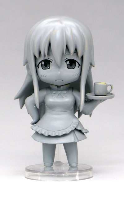 「WORKING!!」11巻特装版に付属する、ことりのねんどろいどぷち。※写真は制作途中のものです。実際の商品とは異なります。