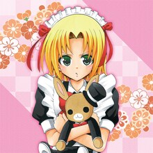 「國崎出雲の事情 クッション『國崎出雲』バイトVer.」の価格は4200円。写真は表面のデザイン。(C)ひらかわあや／小学館