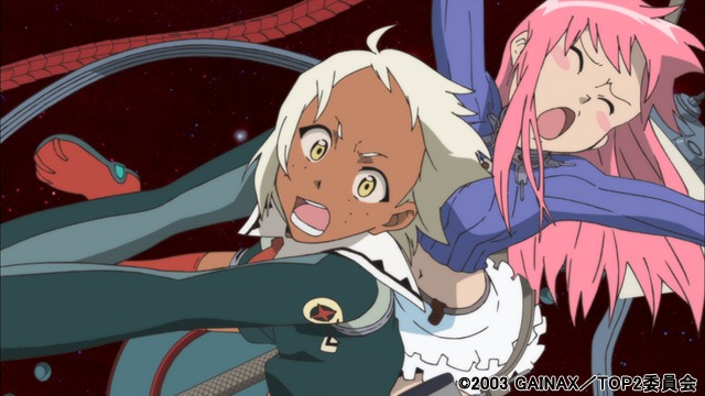 「トップをねらえ2！」場面写真。