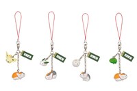 G賞のストラップ4種。(C)緑川ゆき・白泉社／「夏目友人帳」製作委員会