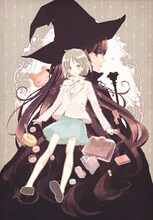 柚木麻子原作香魚子作画「魔法使いの心友」扉イラスト。