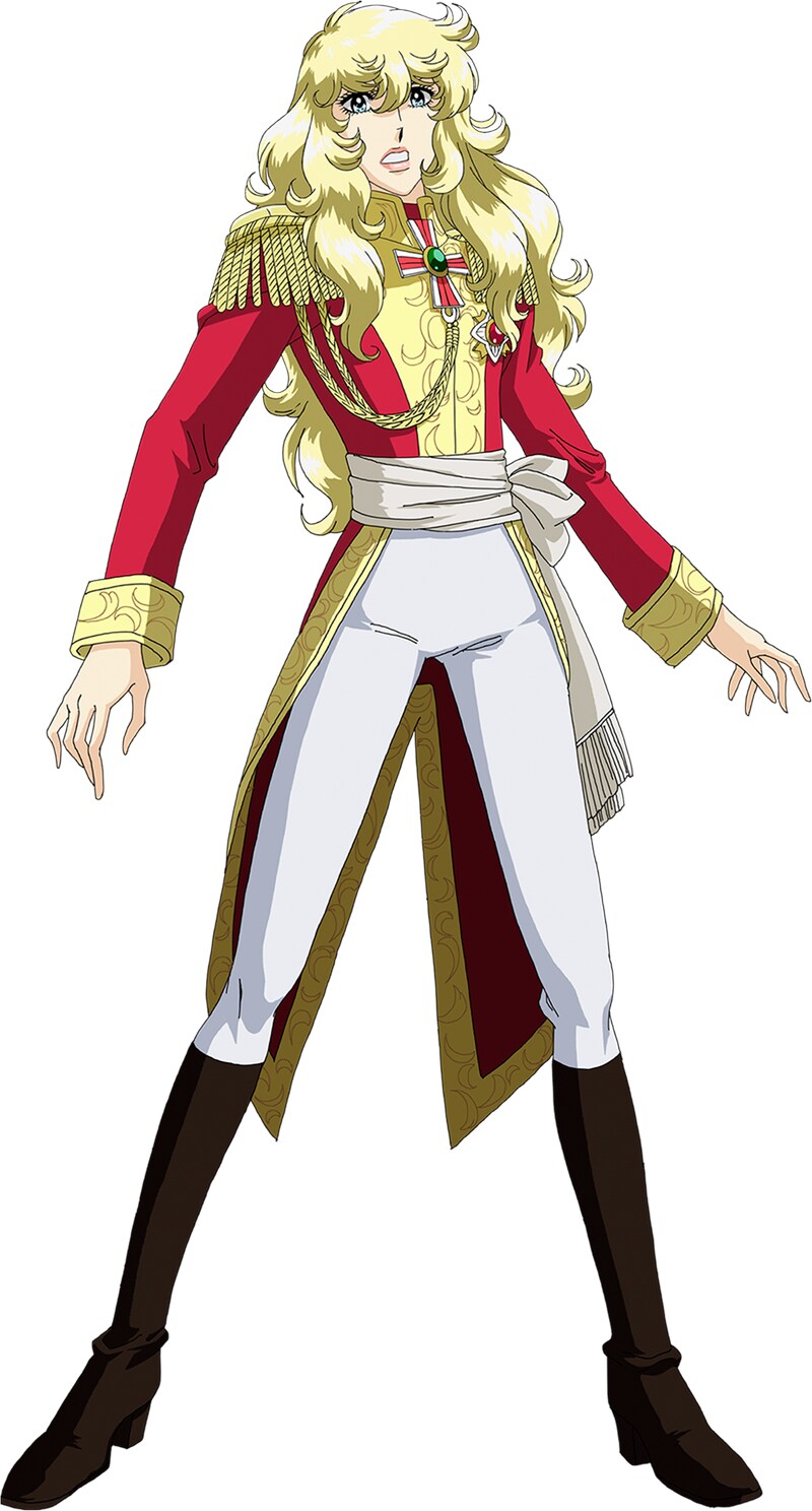 CRベルサイユのばら 薔薇の運命」キャラクター画像。 (C) 池田理代子