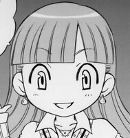 スクエミちゃん。ファンタジーな風貌をした女子高生。日常のあらゆる出来事をRPG風に変換してしまう不思議ちゃんである。基本とてもポジティブだが、映画の話だけはタブー。