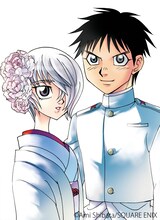 柴田亜美「カミヨミ」15巻の表紙に使用されるイラスト。