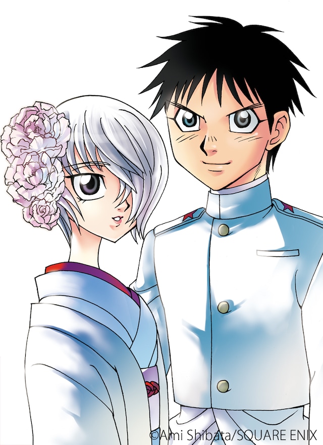 柴田亜美「カミヨミ」15巻の表紙に使用されるイラスト。