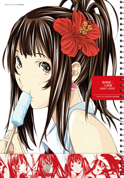 月刊ヤングキング7月号付録の塩崎雄二画集。