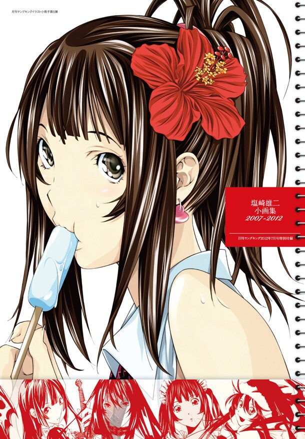 月刊ヤングキング7月号付録の塩崎雄二画集。