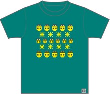 宇仁田ゆみとのコラボTシャツ「テントウ ドット」フロント。