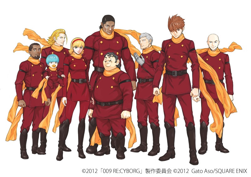 麻生我等による「009 RE:CYBORG」のコミカライズ連載カット。