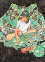 画集「海獣とタマシイ」収録予定作品の一部。