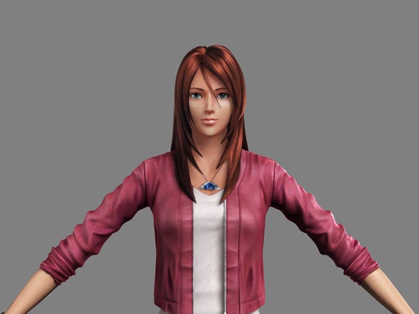 「ヴァーチャルアーティスト Mana」をフルCG化した様子。※画像は開発中のもの (C)北条司