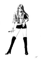 「ヴァーチャルアーティスト Mana」の設定画。(C)北条司