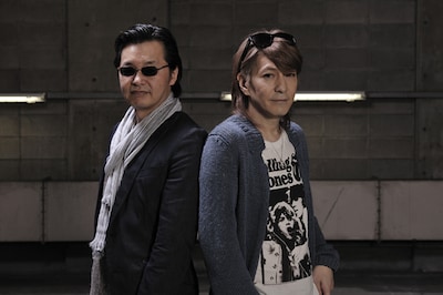 「ヴァーチャルアーティスト Mana」を共同で生み出した2人。左が北条司、右が小室哲哉。