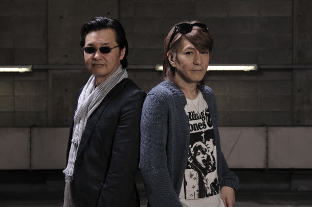 「ヴァーチャルアーティスト Mana」を共同で生み出した2人。左が北条司、右が小室哲哉。