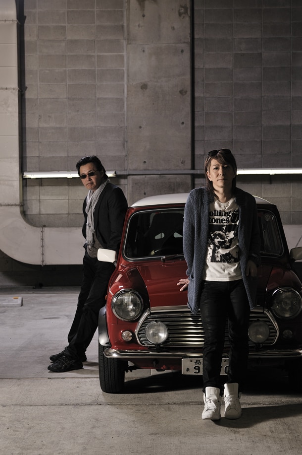 「ヴァーチャルアーティスト Mana」を共同で生み出した2人。左が北条司、右が小室哲哉。