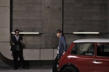 北条司（左）と小室哲哉（右）。