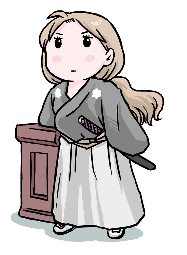 もっと！の特設サイトに登場するキャラクター・坂もっと龍馬。