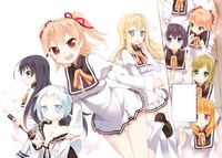 七月隆文原作、りすまい作画「俺がお嬢様学校に「庶民サンプル」として拉致られた件」カット。