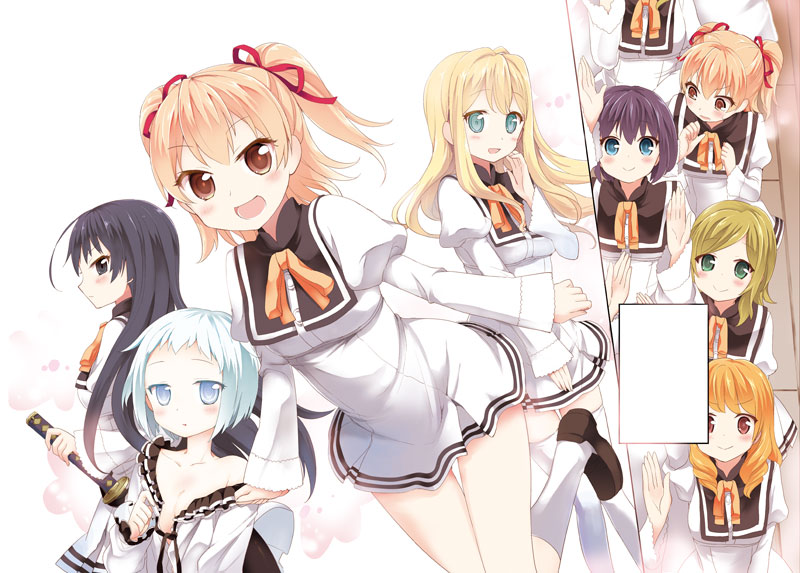 七月隆文原作、りすまい作画「俺がお嬢様学校に「庶民サンプル」として拉致られた件」カット。