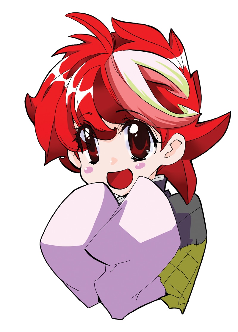 石田敦子「まけるな！鯉太郎」より、広島カープを擬人化した広島鯉太郎。成績はいつもビリから2番目。